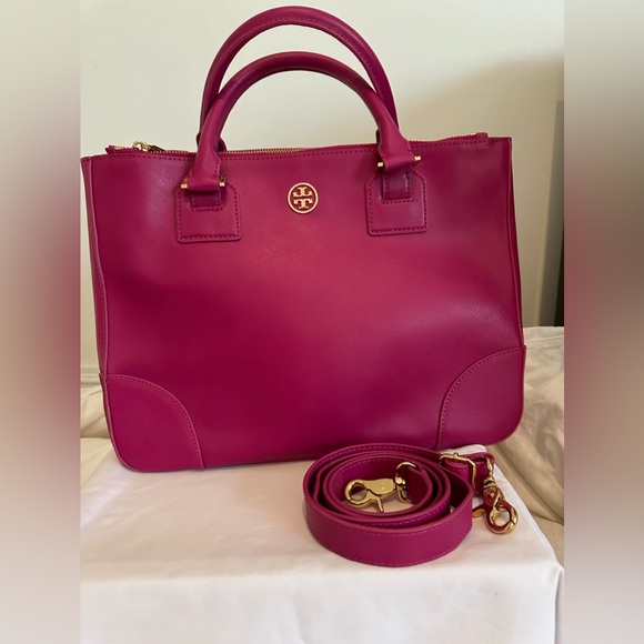 Tory Burch Robinson Fuschia Bag